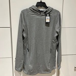 NWT Under Armour Cold Gear Hoodie Zip Pockets Stay Tight Hood Size Small